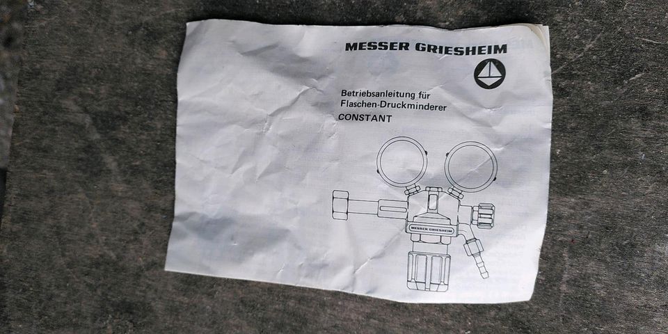 Flaschendruckminderer Xonstant Messer Griesheim in Fröndenberg (Ruhr)