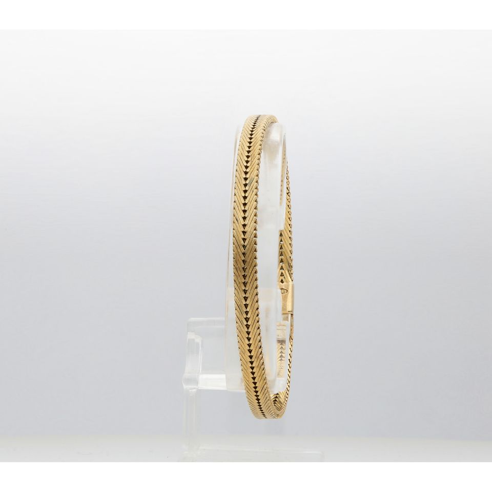 GOLD ARMBAND 14k 585 20,3cm L 0,5cm B 18,92g GG AU in Berlin