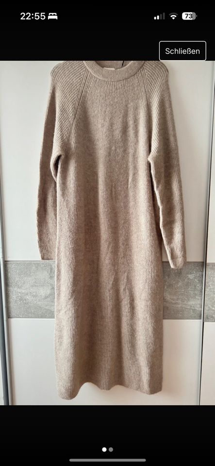 H&M Strickkleid neu ungetragen beige in Wetzlar