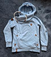 Naketano Pullover mit Kapuze Gr. L hellblau Thüringen - Apolda Vorschau