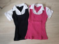 T-Shirt/ Bluse, schwarz & rosa, Gr. L, Yessica, kurzarm Nordrhein-Westfalen - Bottrop Vorschau