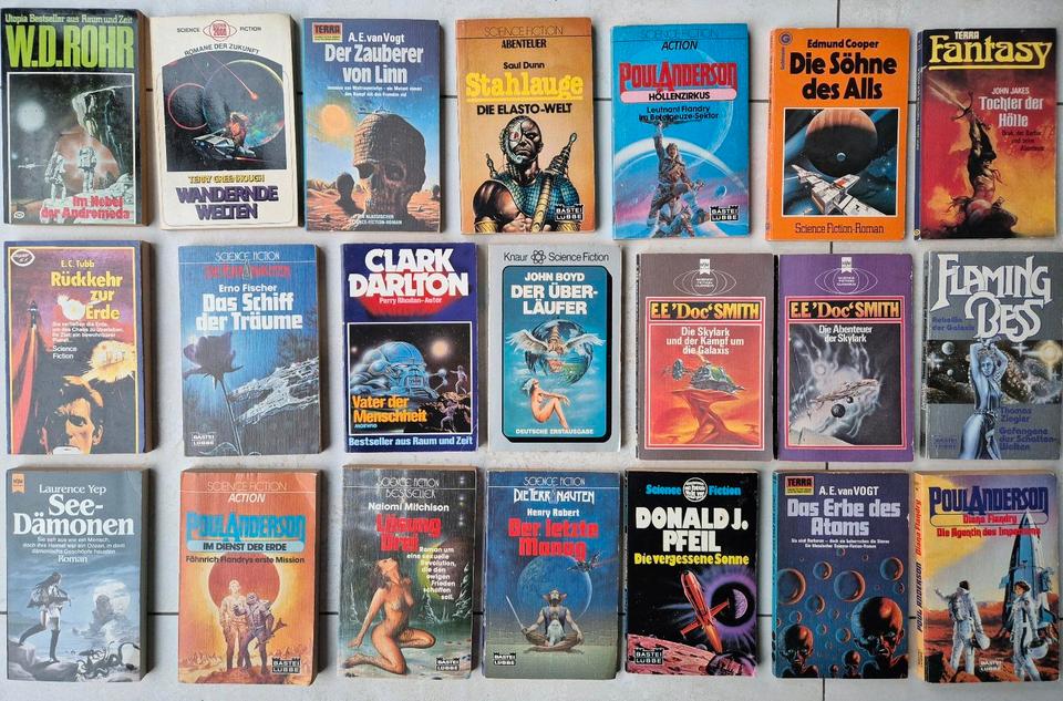 21 Sci-Fi Romane Poul Anderson John Jakes E.E. Smith E.C. Tubb ua in Mainz