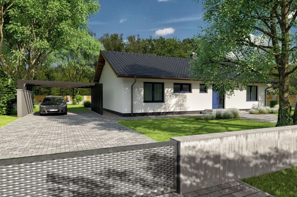 Wohnen neu erleben! Neubau Bungalow in Tussenhausen ab 943,- € im Monat (inkl. Notar-, Grunderwerbsteuer, Zinsen- und Tilgung) in Tussenhausen