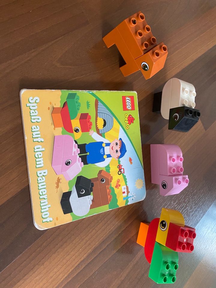Lego Duplo Steine Bauset + Buch „Spaß auf dem Bauernhof“ in Kiedrich