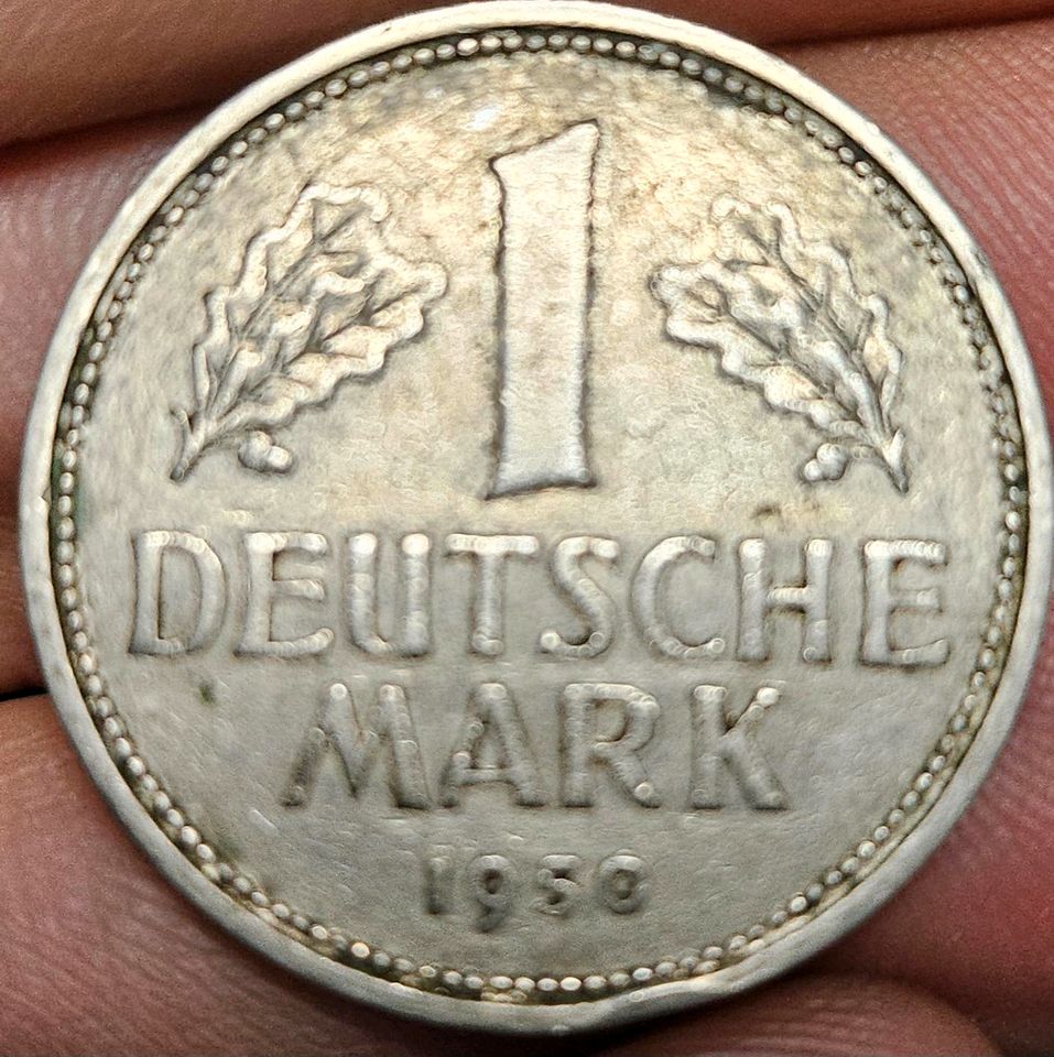 Sammlermünze 1 Deutsche Mark 1950 in Mainburg