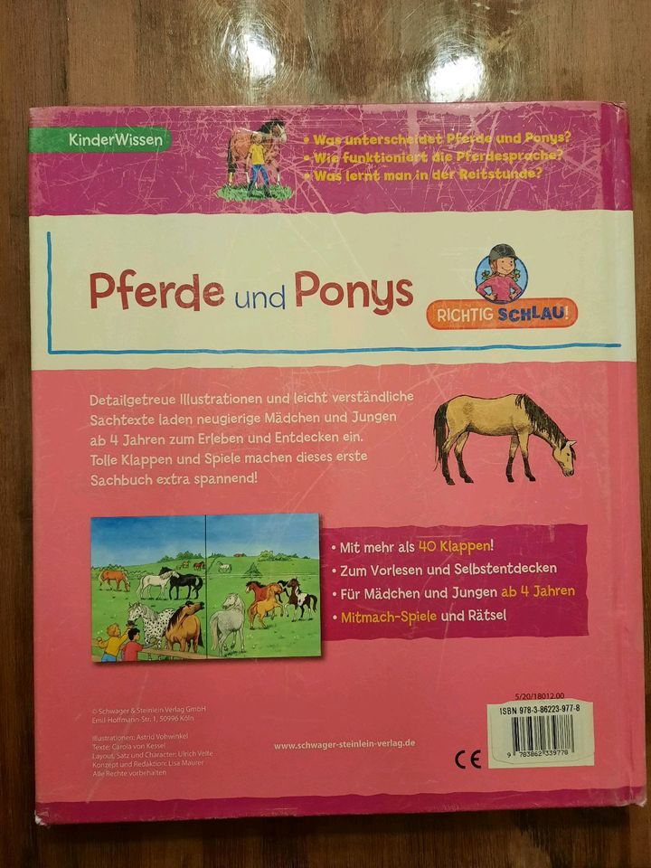 Pferde und Ponys - mit 40 Klappen - Klnder Wissen in Senden