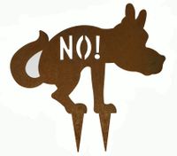 Hund "NO!" Stecker aus Edelrost Niedersachsen - Rastede Vorschau