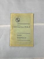 EMW R35/3 R35 Bedienungsanleitung von 1953 Original DDR Sachsen-Anhalt - Bad Schmiedeberg Vorschau