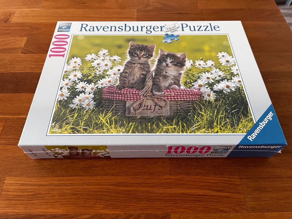 Puzzel Kätzchen neu 1000 Teile Ravensburger in Bornhöved