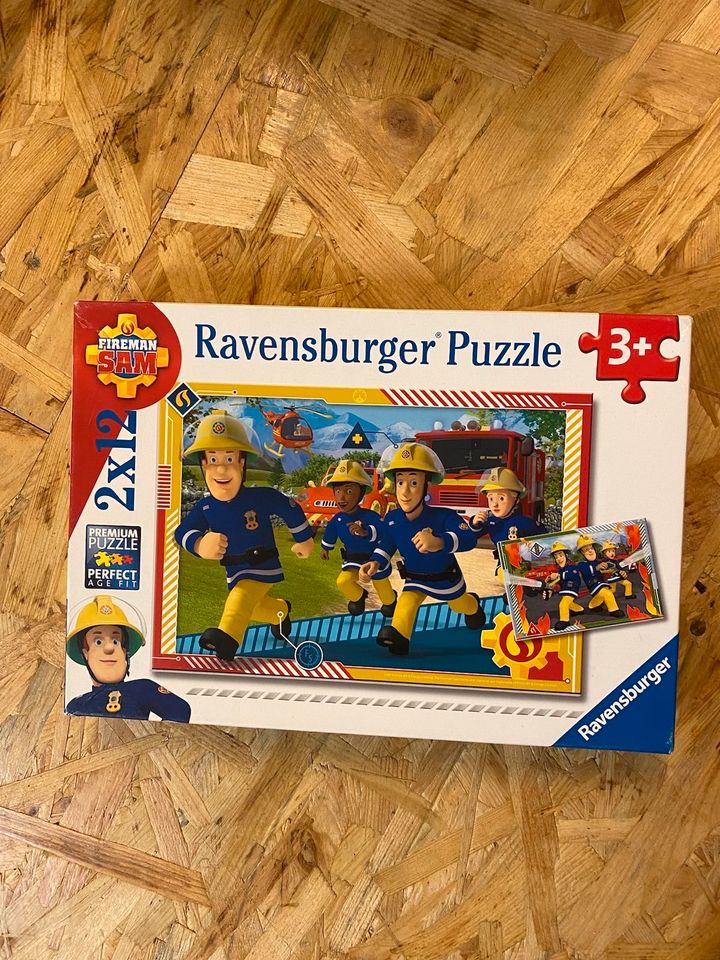 Feuerwehrmann Sam Puzzle 2 x 12 Teile in Zusmarshausen