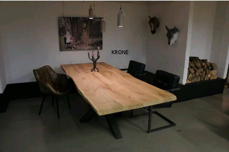 Baumstammtisch Baumkante Massiv Holz Tisch Küche Esszimmer WOODZS in Essen