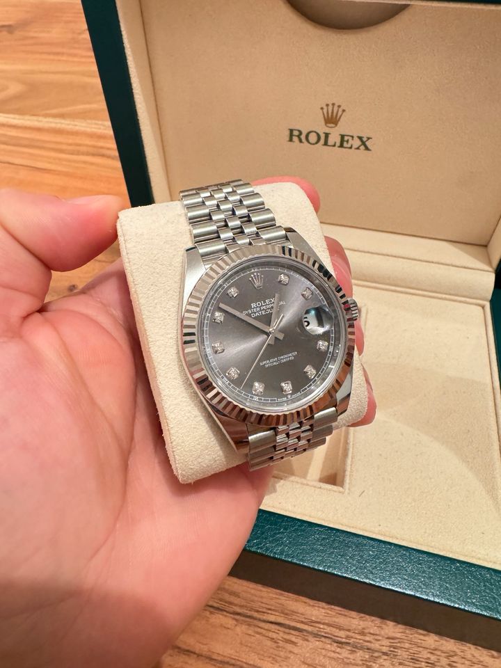 Rolex Datejust 41mm Jubile Weissgold Diamant in Köln