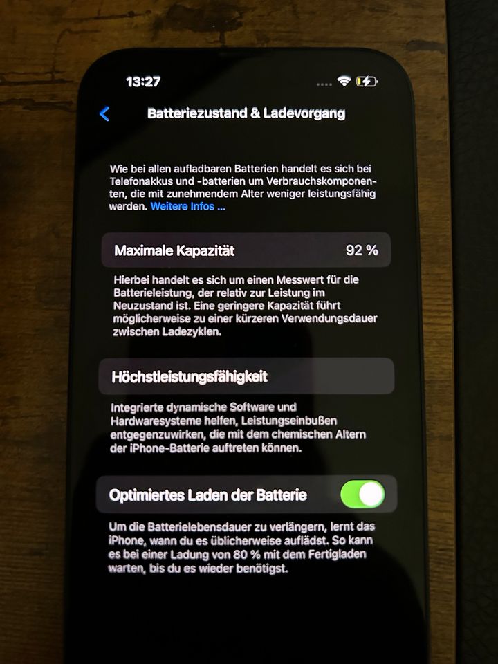 iPhone 13 Midnight Black 128 GB ( Batterie 92%) in Radebeul