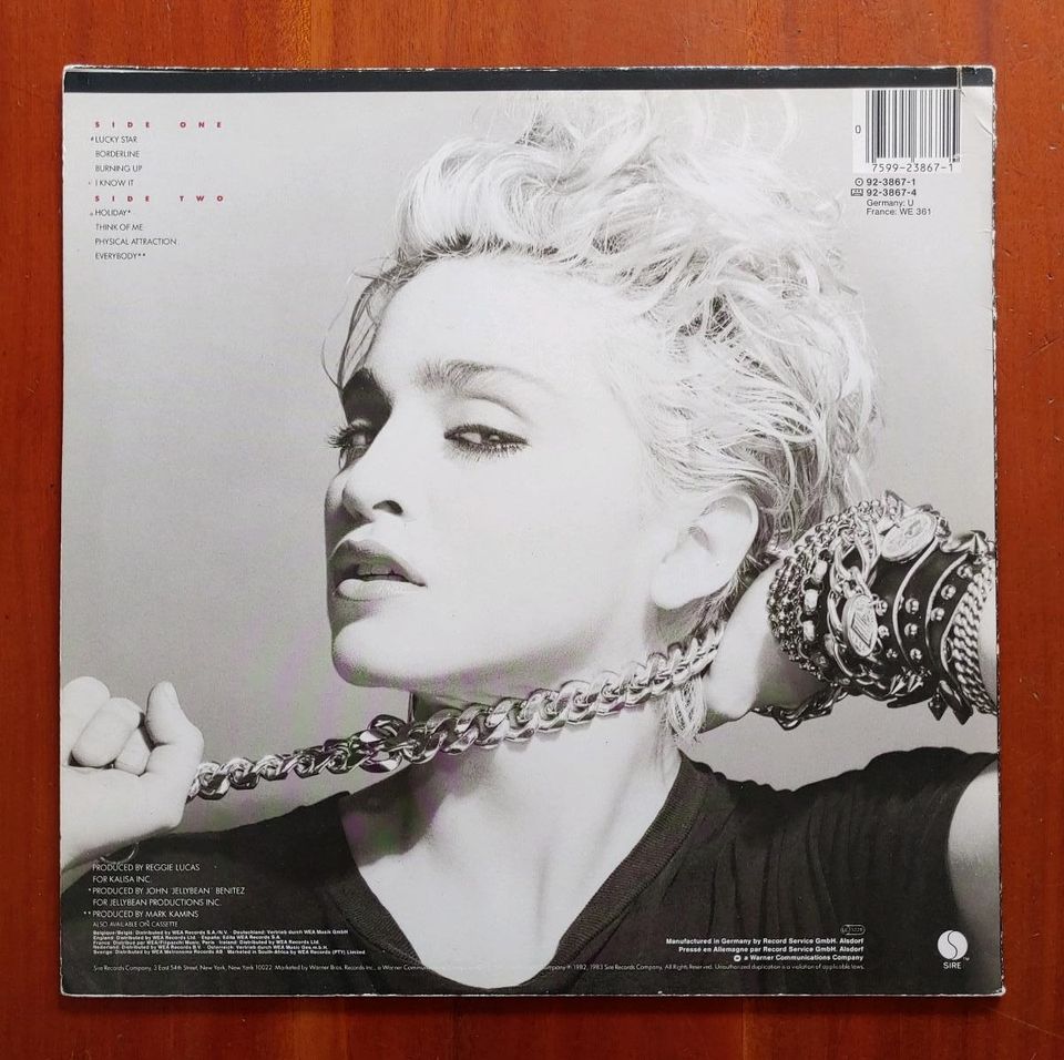 Madonna Vinyl LP Madonna 1983 in Bornheim