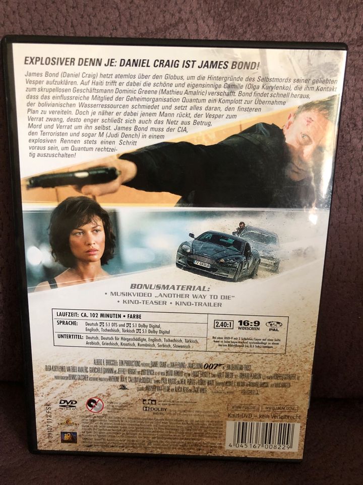 James Bond 007: Ein Quantum Trost DVD in Mülheim (Ruhr)