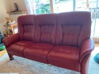 Rotes Ledersofa Sofa Schlafsofa in Espelkamp Nordrhein-Westfalen - Lübbecke  Vorschau