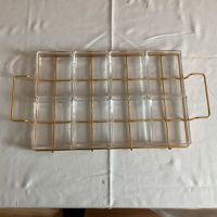 Tablett mit 8 passenden Glasschälchen Hessen - Bad Homburg Vorschau