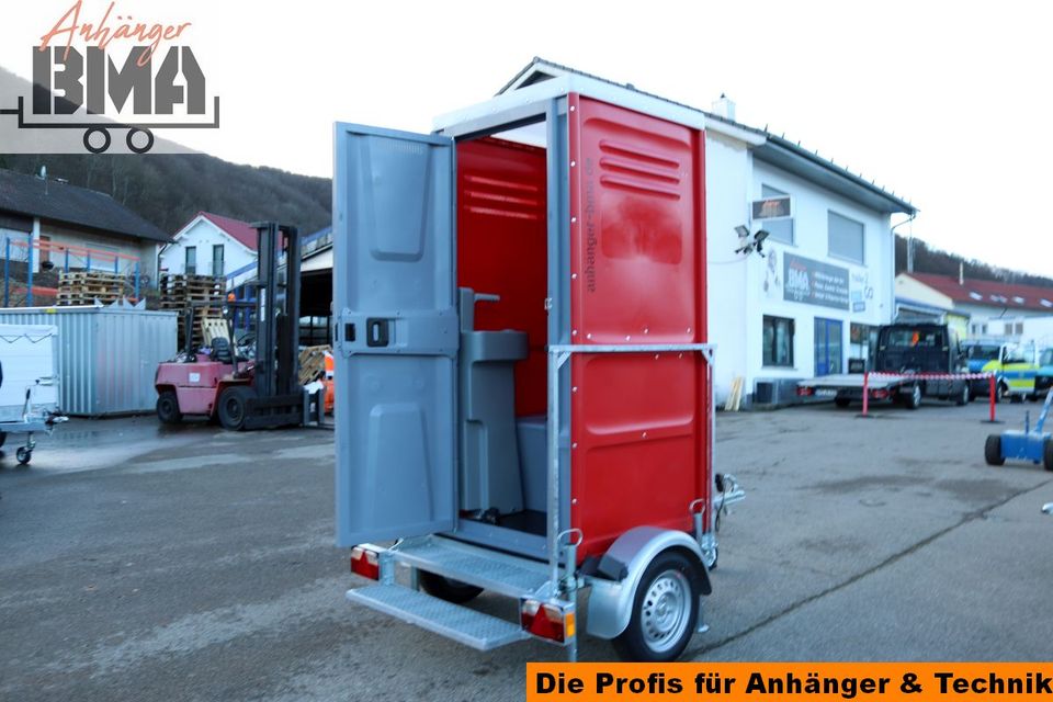 Anhänger BMA TO1 das mobile Baustellen WC Bautoilette made by BMA in Mühlhausen im Täle