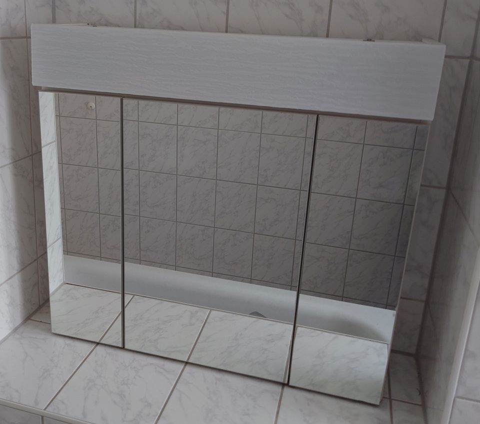 Spiegelschrank fürs Bad mit Beleuchtung und Steckdose in Premnitz