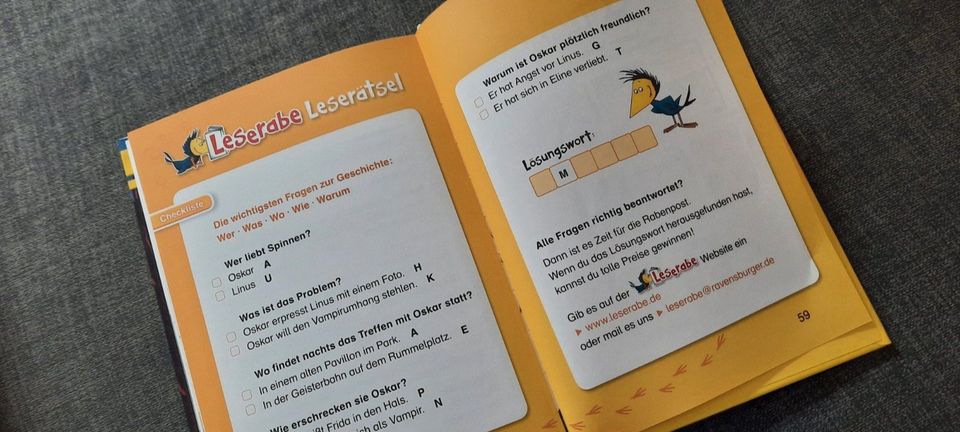 Ravensburger Leserabe 3 Buch Verliebt um Mitternacht in Münchweiler an der Rodalb