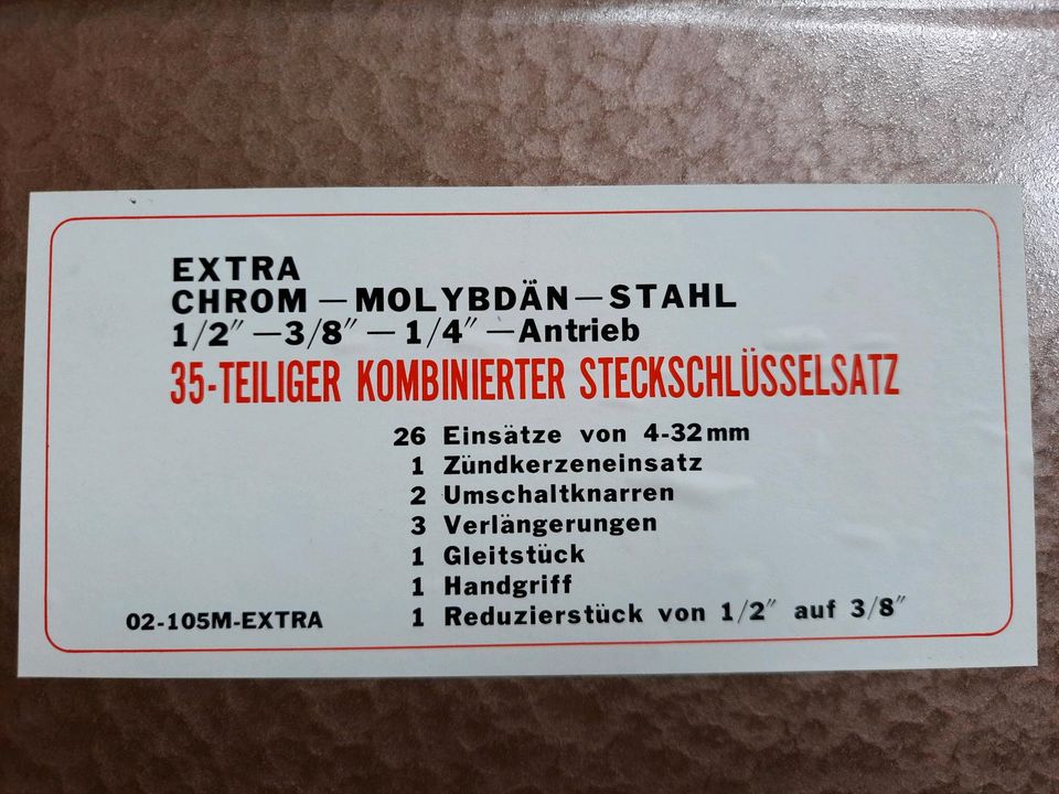 Steckschlüssel-/Ratschen-Set in Unkel