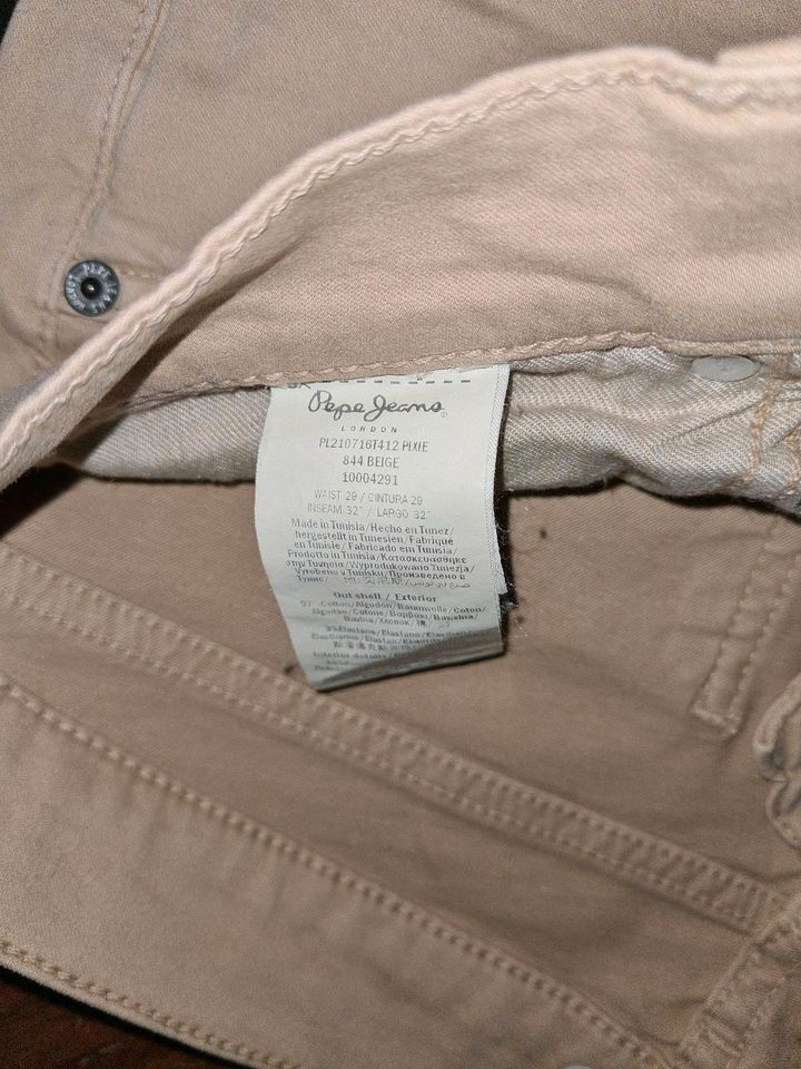 Pepe Jeans Pixie W 29 L 32 S M Streacht beige in Bad Frankenhausen/Kyffhäuser