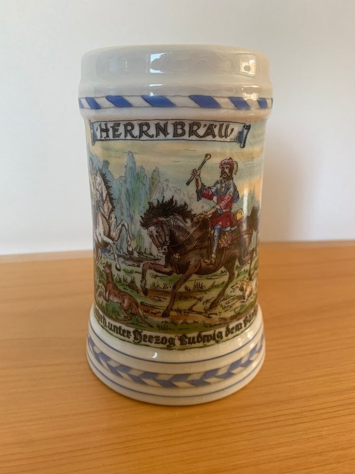 Sammlerstück Bierkrug vom Herrnbräu Ingolstadt in München