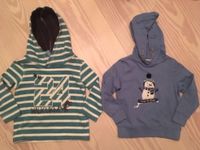 Kapuzenpulli Sweatshirt Hoodie türkis weiß blau Gr. 98 104 110 Hessen - Biedenkopf Vorschau