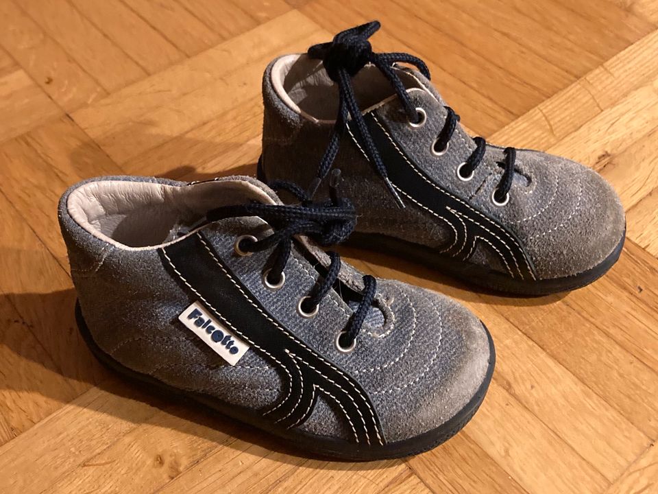 Babyschuhe Halbschuhe Falcotto grau blau Größe 21 in Bad Säckingen