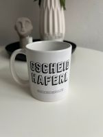 Tasse Gscheidhaferl weiß schwarz neu München - Maxvorstadt Vorschau