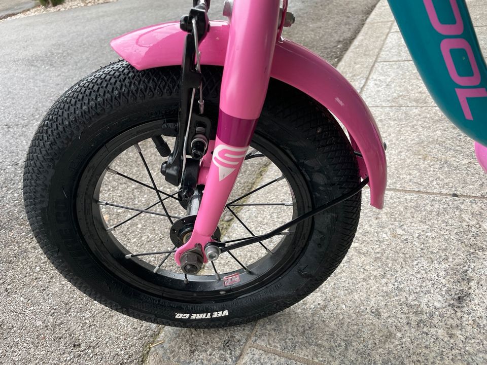 Kinderfahrrad s'cool niXe alloy 12 Kinder türkis/pink, neuwertig in Burghausen