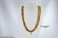 Wellendorff Collier 10 Stränge 750 Gelbgold 7 Brillanten 0,15ct Nordrhein-Westfalen - Bottrop Vorschau