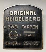 ORIGINAL HEIDELBERG OHZ SBDZ antike Aluminiumtür Blechschild Baden-Württemberg - Esslingen Vorschau