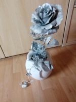 Vase mit Kunstblumen silber Nordrhein-Westfalen - Lünen Vorschau