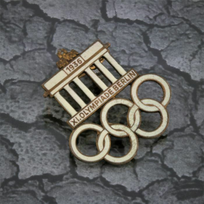 Orig 11 XI Olympische Sommerspiel Berlin 1936 Anstecker Pin Nadel Abzeichen Besucher Olympia Spiele Emaille Geschenk Set Sport Abzeichen  Sammler Neuwertig Top Versand Händler DHL Echt Neuw in Igel