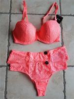 Hunkemöller Unterwäscheset pink BH/Slip/String Thüringen - Bucha Vorschau