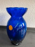 blaue Glasvase und Schale mundgeblasen Vintage Bayern - Veitsbronn Vorschau