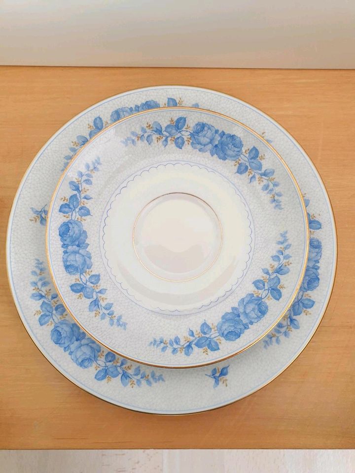 Rosenthal Selb Germany Sammlergedeck hellblaue Rosen alt in Magstadt