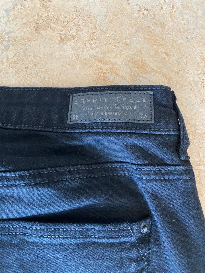 Esprit, Skinny, Jeans, Hose, Gr. 30/32, schwarz, 2 x getragen in Beratzhausen