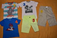 Kinder T-Shirt(s) u kurze Hose(n) div Farben, m/o Druck Gr.98/104 Thüringen - Wichtshausen Vorschau