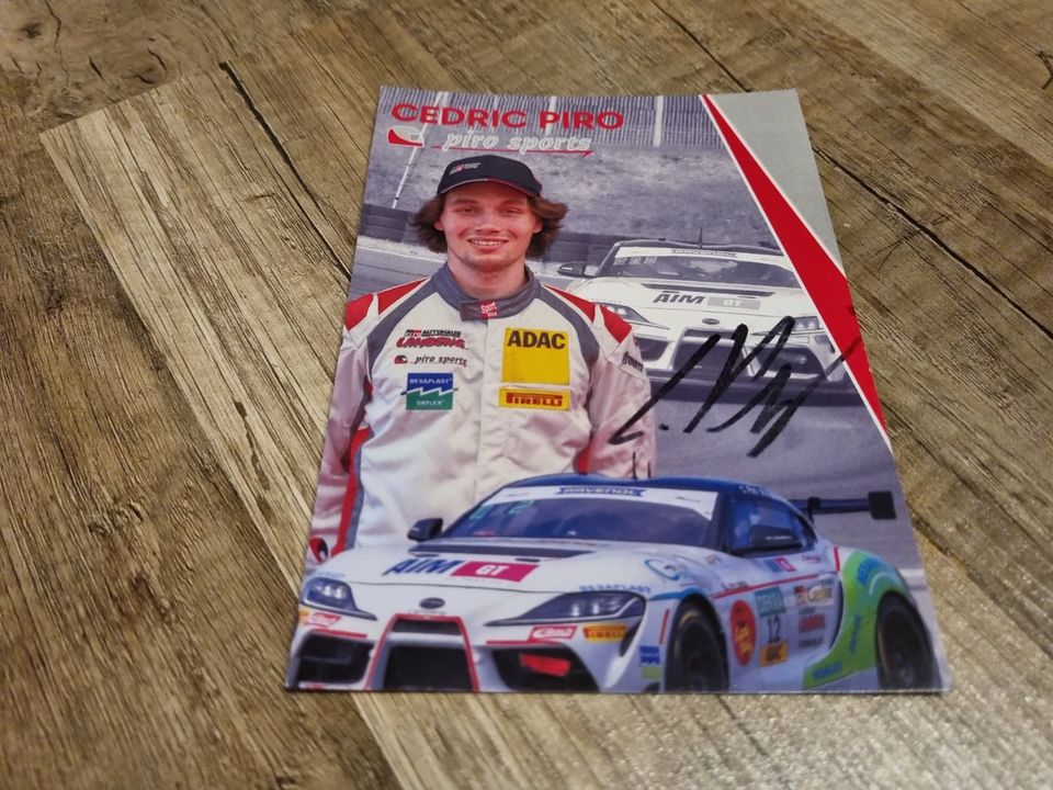 1 Autogramm CEDRIC PIRO ADAC GT4 Germany 2023 Toyota Motorsport in Chemnitz