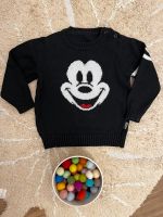 Micky Mouse Pullover schwarz weiß Maus 86 92 Disney Strick Pulli Neuhausen-Nymphenburg - Nymphenburg Vorschau