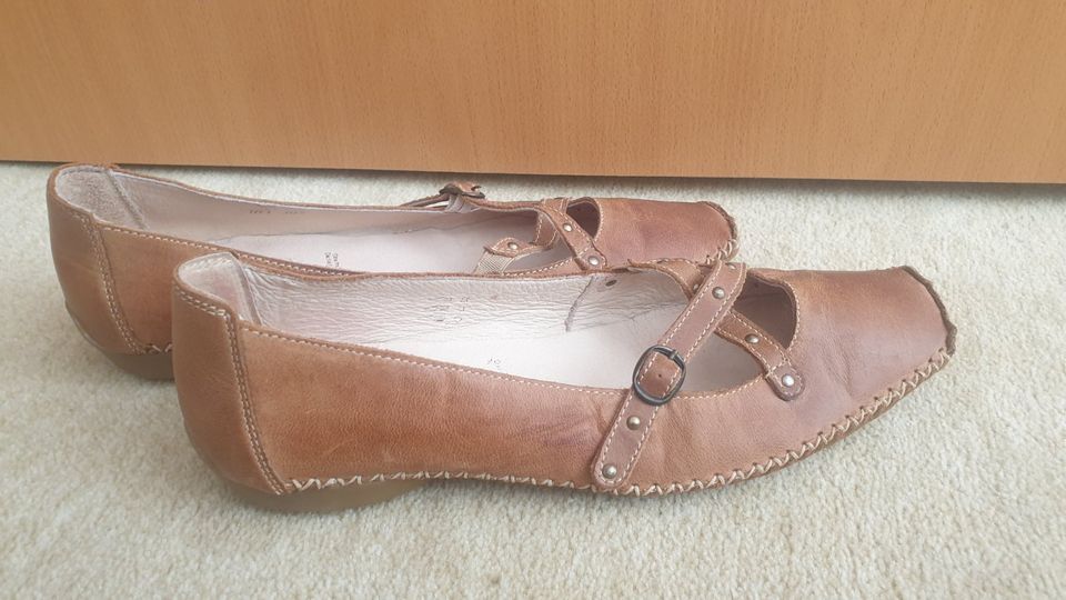 Ballerinas** Easy Street** Leder* Gr. 41** wie neu in Rostock