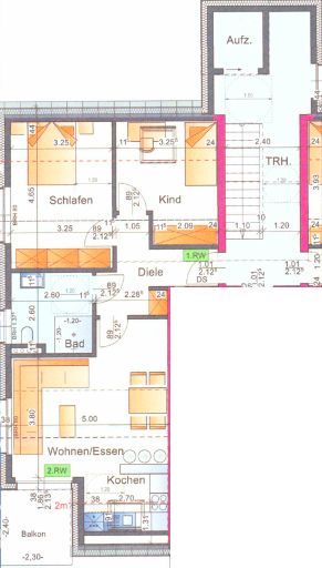 3 Zimmer Neubau DG-Wohnung mit Balkon im KFW-40-Haus in Emmerich am Rhein