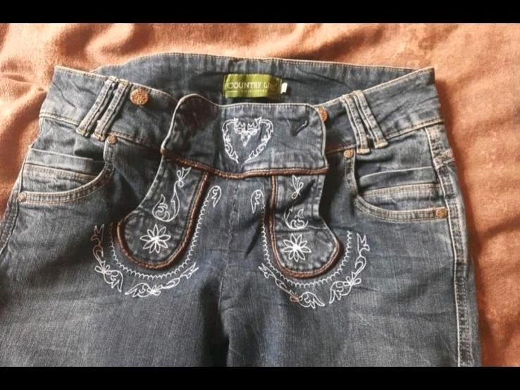 Trachtenjeans lang Größe 40 gebraucht, neuwertig kein Versand in Zeilarn