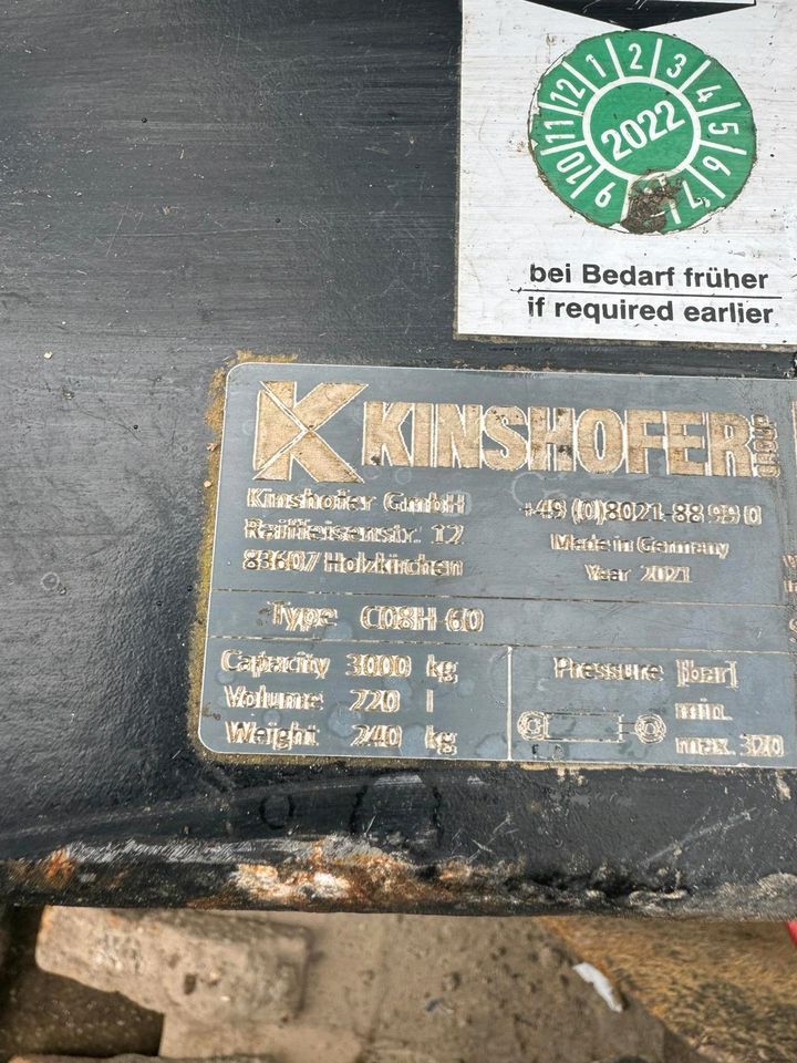 Zweischalen Greifer Kinshofer in Schiltberg