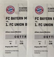 2 Tickets FC Bayern München Union Berlin Unterrang Kat1 Hessen - Limburg Vorschau