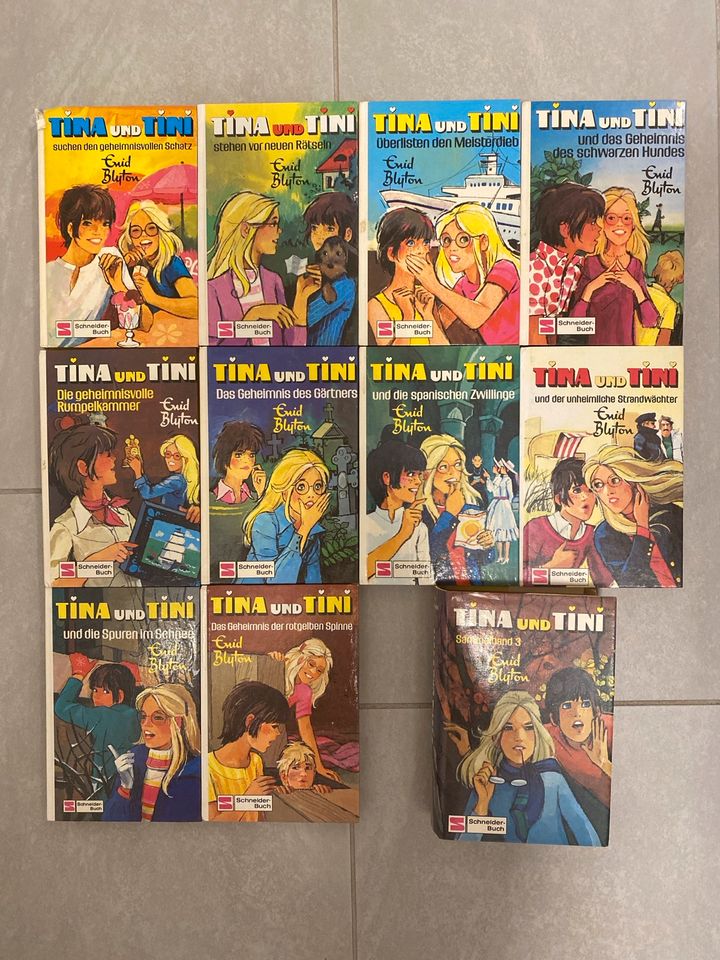 Tina und Tini 11 Bücher Enid Blyton 40 Jahre alt in Berlin