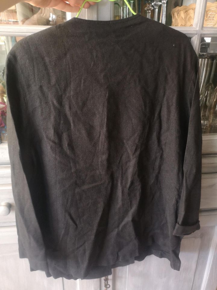 Jacket, Bläzer, Hemd, Bluse Gr 42, schwarz mit Leinen in Bochum