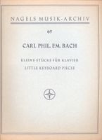 CARL PHILIPP EMANUEL BACH Noten Klavier 1968 Nagels Musik Archiv Bayern - Ochsenfurt Vorschau